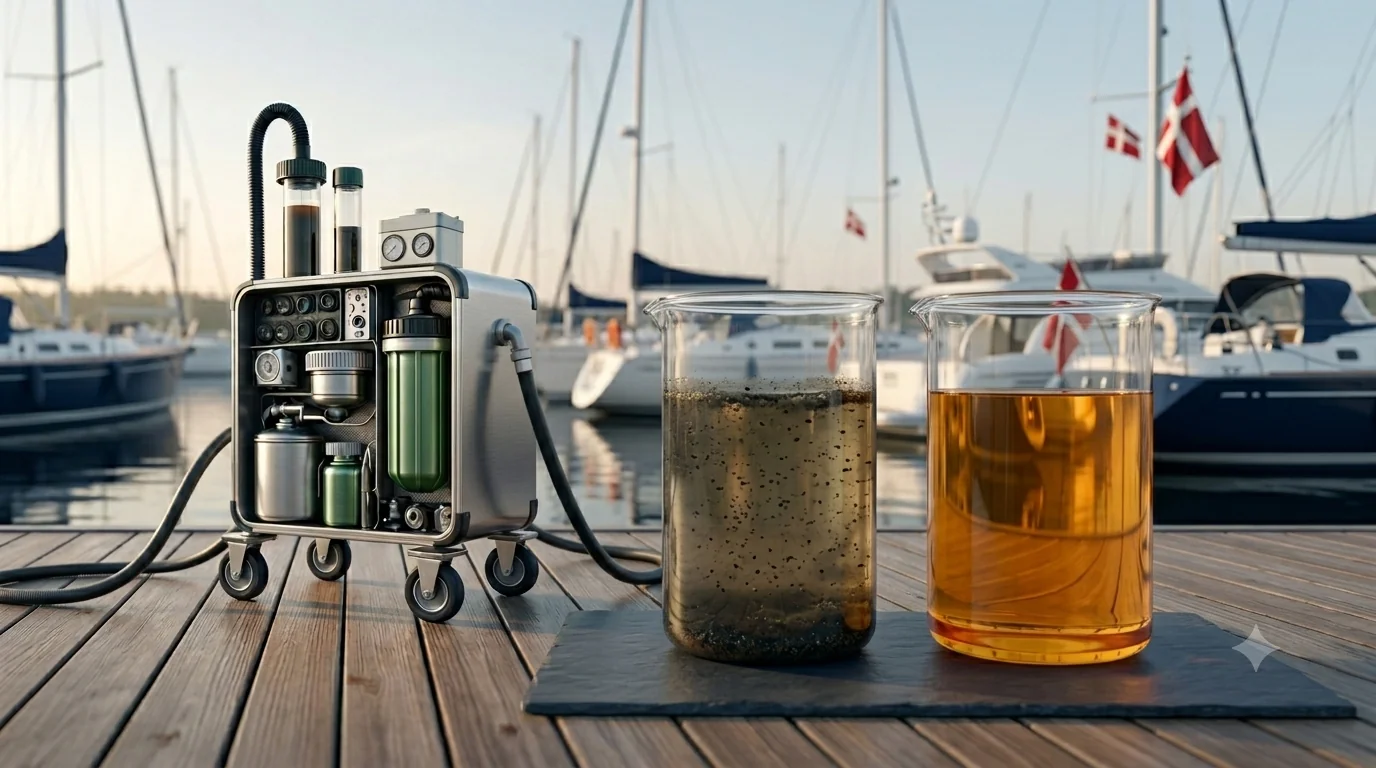 Sammenligning af forurenet og renset diesel — RenDiesel